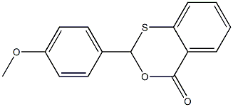 2-(4-methoxyphenyl)-4H-3,1-benzoxathiin-4-one Struktur