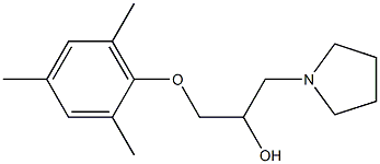 1-(mesityloxy)-3-(1-pyrrolidinyl)-2-propanol Struktur