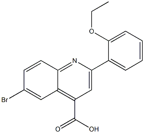 6-bromo-2-(2-ethoxyphenyl)-4-quinolinecarboxylic acid Struktur