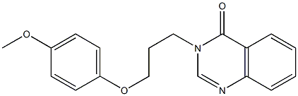 3-[3-(4-methoxyphenoxy)propyl]-4(3H)-quinazolinone Struktur