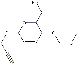 [3-(methoxymethoxy)-6-(2-propynyloxy)-3,6-dihydro-2H-pyran-2-yl]methanol Struktur