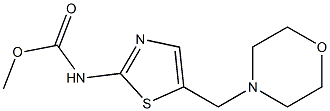 methyl 5-(4-morpholinylmethyl)-1,3-thiazol-2-ylcarbamate Struktur