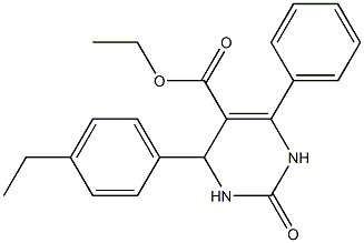 ethyl 4-(4-ethylphenyl)-2-oxo-6-phenyl-1,2,3,4-tetrahydro-5-pyrimidinecarboxylate Struktur