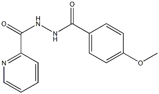 4-methoxy-N'-(2-pyridinylcarbonyl)benzohydrazide Struktur