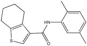 N-(2,5-dimethylphenyl)-4,5,6,7-tetrahydro-1-benzothiophene-3-carboxamide Struktur