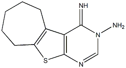 4-imino-6,7,8,9-tetrahydro-4H-cyclohepta[4,5]thieno[2,3-d]pyrimidin-3(5H)-ylamine Struktur