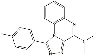 N,N-dimethyl-N-[1-(4-methylphenyl)[1,2,4]triazolo[4,3-a]quinoxalin-4-yl]amine Struktur