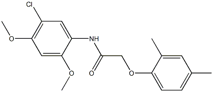 N-(5-chloro-2,4-dimethoxyphenyl)-2-(2,4-dimethylphenoxy)acetamide Struktur