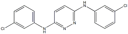 N-[6-(3-chloroanilino)-3-pyridazinyl]-N-(3-chlorophenyl)amine Struktur