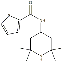 N-(2,2,6,6-tetramethyl-4-piperidinyl)-2-thiophenecarboxamide Struktur