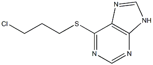 3-chloropropyl 9H-purin-6-yl sulfide Struktur