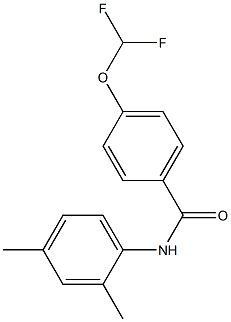 4-(difluoromethoxy)-N-(2,4-dimethylphenyl)benzamide Struktur