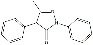 5-methyl-2,4-diphenyl-2,4-dihydro-3H-pyrazol-3-one Struktur