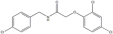 N-(4-chlorobenzyl)-2-(2,4-dichlorophenoxy)acetamide Struktur