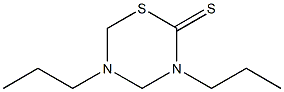 3,5-dipropyl-1,3,5-thiadiazinane-2-thione Struktur