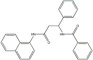 N-[3-(1-naphthylamino)-3-oxo-1-phenylpropyl]benzamide Struktur