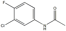 N-(3-chloro-4-fluorophenyl)acetamide Struktur