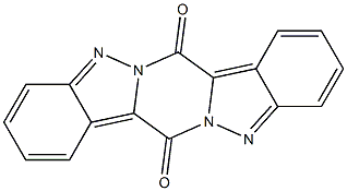 7H,14H-indazolo[2',3':4,5]pyrazino[1,2-b]indazole-7,14-dione Struktur