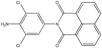 2-(4-amino-3,5-dichlorophenyl)-1H-benzo[de]isoquinoline-1,3(2H)-dione Struktur