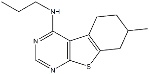 N-(7-methyl-5,6,7,8-tetrahydro[1]benzothieno[2,3-d]pyrimidin-4-yl)-N-propylamine Struktur