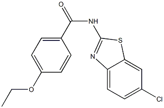 N-(6-chloro-1,3-benzothiazol-2-yl)-4-ethoxybenzamide Struktur