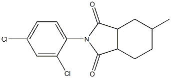 2-(2,4-dichlorophenyl)-5-methylhexahydro-1H-isoindole-1,3(2H)-dione Struktur