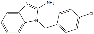 1-(4-chlorobenzyl)-1H-benzimidazol-2-ylamine Struktur