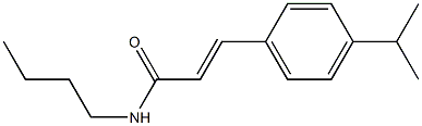 N-butyl-3-(4-isopropylphenyl)acrylamide Struktur