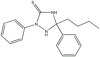 5-butyl-2,5-diphenyl-1,2,4-triazolidine-3-thione Struktur