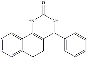 4-phenyl-3,4,5,6-tetrahydrobenzo[h]quinazolin-2(1H)-one Struktur