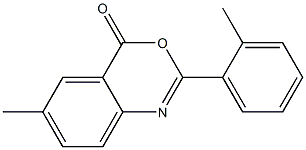 6-methyl-2-(2-methylphenyl)-4H-3,1-benzoxazin-4-one Struktur