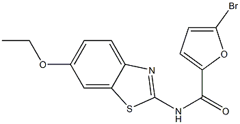 5-bromo-N-(6-ethoxy-1,3-benzothiazol-2-yl)-2-furamide Struktur