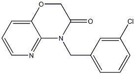 4-(3-chlorobenzyl)-2H-pyrido[3,2-b][1,4]oxazin-3(4H)-one Struktur