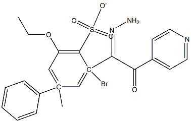 2-bromo-6-ethoxy-4-(2-isonicotinoylcarbohydrazonoyl)phenyl 4-methylbenzenesulfonate Struktur