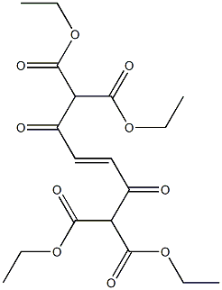 tetraethyl 2,5-dioxo-3-hexene-1,1,6,6-tetracarboxylate Struktur