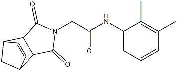 N-(2,3-dimethylphenyl)-2-(3,5-dioxo-4-azatricyclo[5.2.1.0~2,6~]dec-8-en-4-yl)acetamide Struktur