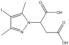 2-(4-iodo-3,5-dimethyl-1H-pyrazol-1-yl)succinic acid Struktur