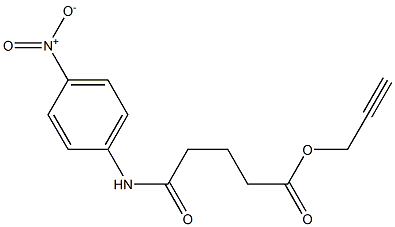 prop-2-ynyl 5-{4-nitroanilino}-5-oxopentanoate Struktur