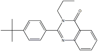 2-(4-tert-butylphenyl)-3-propyl-4(3H)-quinazolinone Struktur