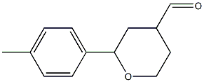 4tolyltetrahydro-2H-pyran-4-carboxaldehyde Struktur