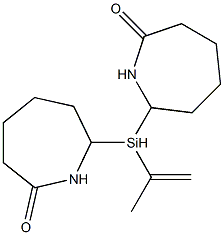 Methyl vinyl dicaprolactam silane Struktur