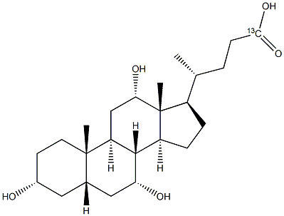 Cholic-24-13C  acid Struktur