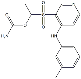 Carbamic acid,[[4-[(3-Methylphenyl)amino]-3-pyridinyl]sulfonyl] ethylester. Struktur