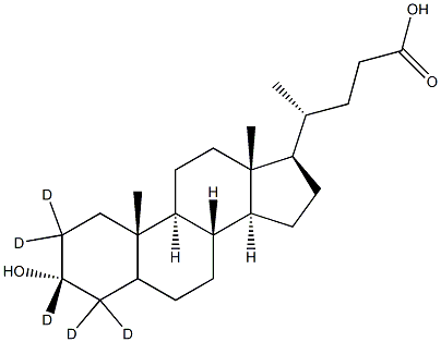 Lithocholic-2,2,3,4,4-d5 Acid Struktur