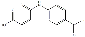 (Z)-4-[4-(methoxycarbonyl)anilino]-4-oxo-2-butenoic acid Struktur