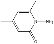 1-amino-4,6-dimethyl-2(1H)-pyridinone Struktur