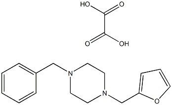 1-benzyl-4-(2-furylmethyl)piperazine oxalate Struktur