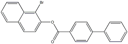 1-bromo-2-naphthyl [1,1'-biphenyl]-4-carboxylate Struktur