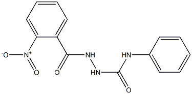 2-(2-nitrobenzoyl)-N-phenyl-1-hydrazinecarboxamide Struktur