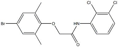 2-(4-bromo-2,6-dimethylphenoxy)-N-(2,3-dichlorophenyl)acetamide Struktur